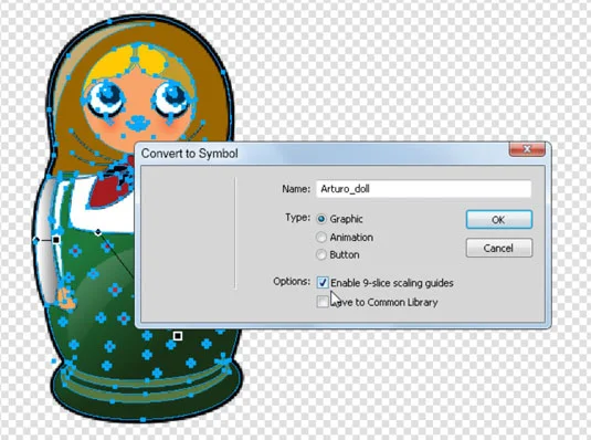 Hvordan konvertere kunstverk til et symbol i Fireworks CS5