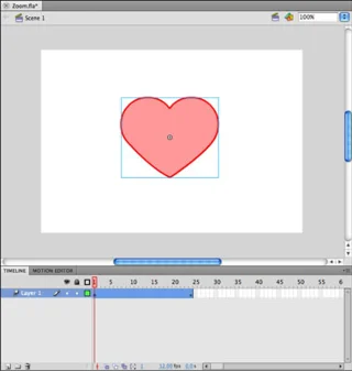 Hvordan lage zoomeffekter i Flash CS5