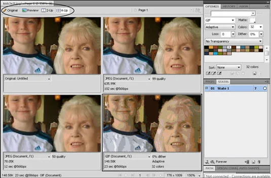 Hvordan optimalisere bilder for nettet i Fireworks CS5