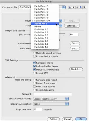 Publiser AIR-applikasjoner med Flash CS5