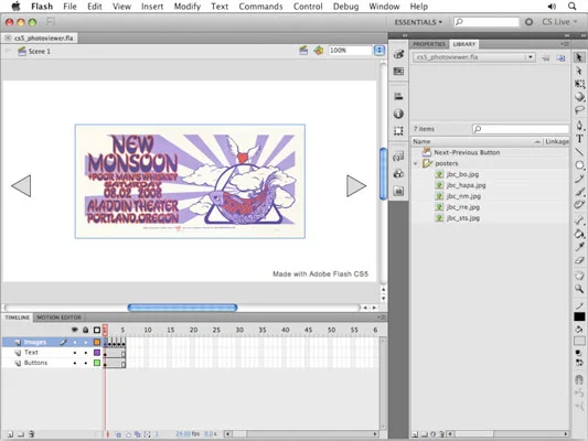 Lag en enkel bildeviser i Flash CS5
