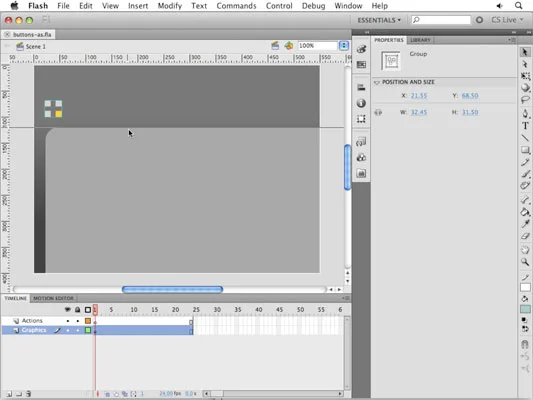 Juster Flash CS5-objekter med rutenett, hjelpelinjer og snap