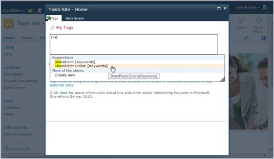 Legg til tagger og notater på SharePoint Online-sider
