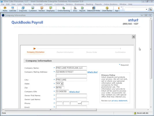 Iratkozzon fel bérszámfejtési szolgáltatásra a QuickBooks 2012-en keresztül