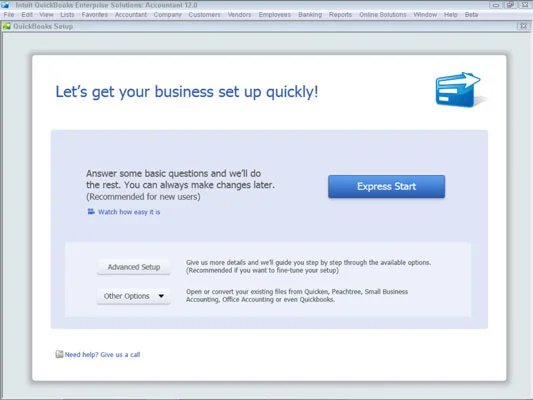 Indítsa el a QuickBooks 2012 telepítő futtatását