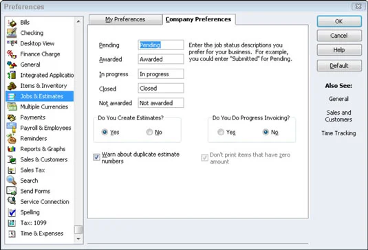 Контролирайте как работят работните места и оценките с QuickBooks 2012