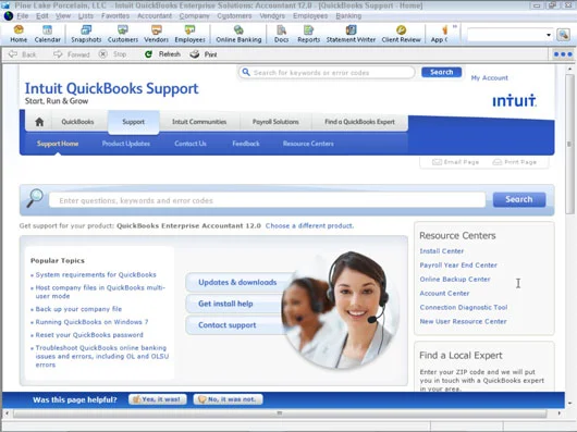 A QuickBooks 2012 hibaelhárítása: az Intuit terméktámogatási rendszere