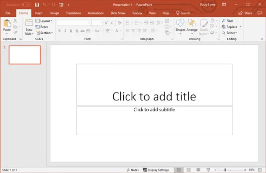 Vrpca za Microsoft PowerPoint 2019