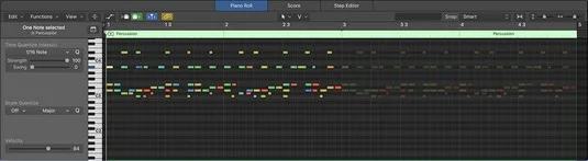 MIDI-redigerere i Logic Pro X