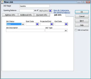 QuickBooks 2012 állás beállítása