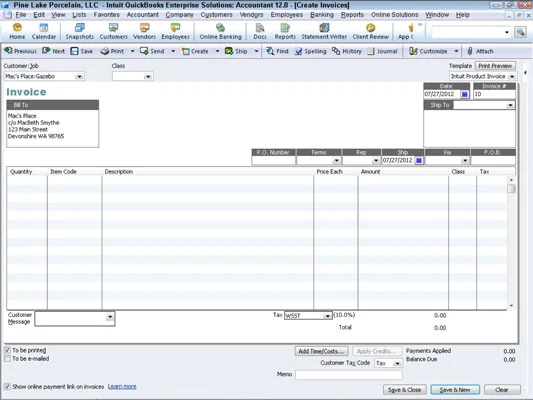 Kövesse nyomon a munkák vagy a projektek költségeit a QuickBooks 2012-ben