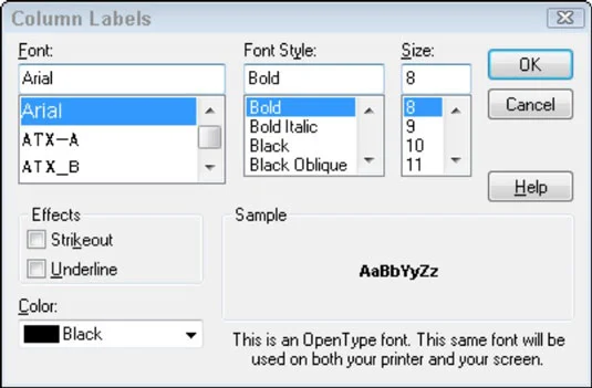 Használja a Fonts & Numbers lapot a QuickBooks 2012 jelentések módosításához