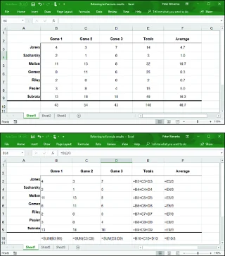 Kā darbojas Excel formulas