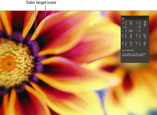 Kā lietot Color Sampler rīku programmā Photoshop CS6
