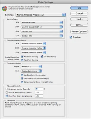 Väriasetusten määrittäminen Photoshop CS6:ssa