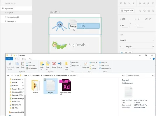 Slik bruker du funksjonen Repeat Grid i Adobe XD