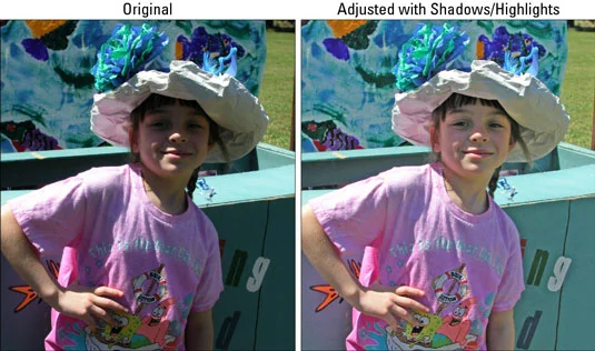 Kā labot apgaismojumu ar ēnām un izcēlumiem programmā Photoshop CS6