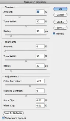 Kā labot apgaismojumu ar ēnām un izcēlumiem programmā Photoshop CS6