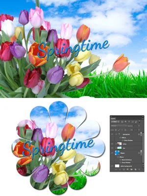 Hvordan klippe lag inn i masker i Photoshop CS6