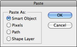 Intelligens objektumok másolása és beillesztése a Photoshop CS6 alkalmazásban