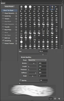 Hvordan velge en børstespissform i Photoshop CS6