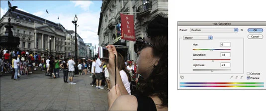 Как да станете цветни с нюанс/наситеност във Photoshop CS6