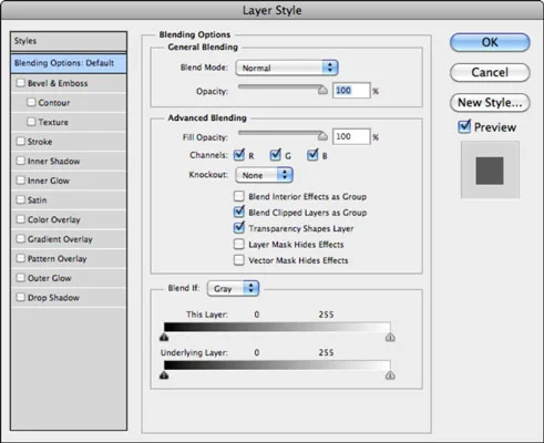 Hvordan jobbe med de avanserte blandingsalternativene i Photoshop CS6