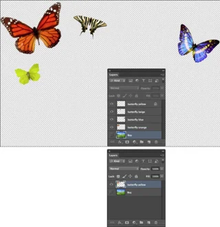 Kā sapludināt slāņus programmā Photoshop CS6