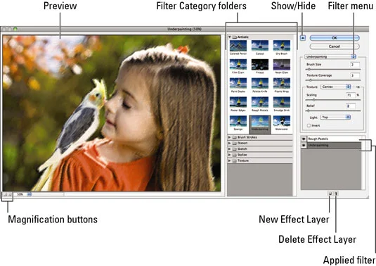 Hogyan dolgozz a Photoshop CS6 szűrőgalériájában