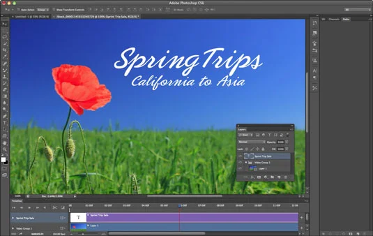 Hvordan bruke videolag i Photoshop CS6