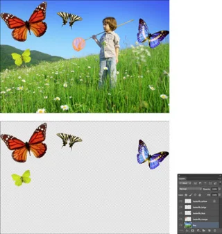 Hvordan administrere lag i Photoshop CS6