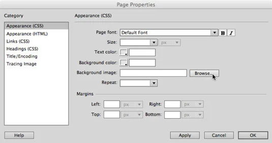 Slik bruker du et bilde som bakgrunn i Adobe Dreamweaver CS6