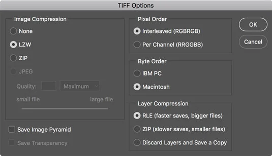 Photoshop-filformater for digitale bilder