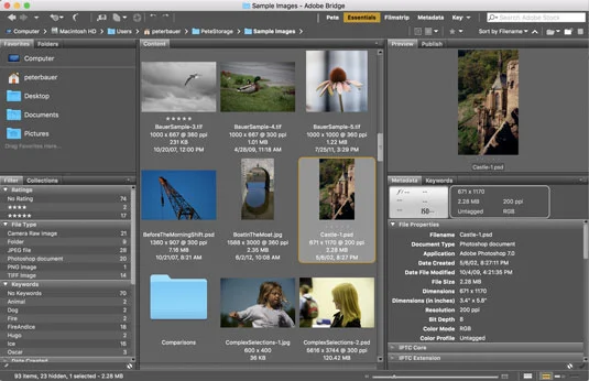 Hvordan jobbe med Adobe Bridge og Adobe Stock