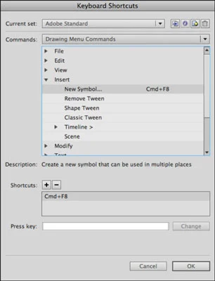 Как да създадете клавишни комбинации в Adobe Flash CS6