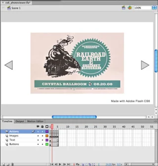 Kako ustaviti glavno časovnico v Adobe Flash CS6