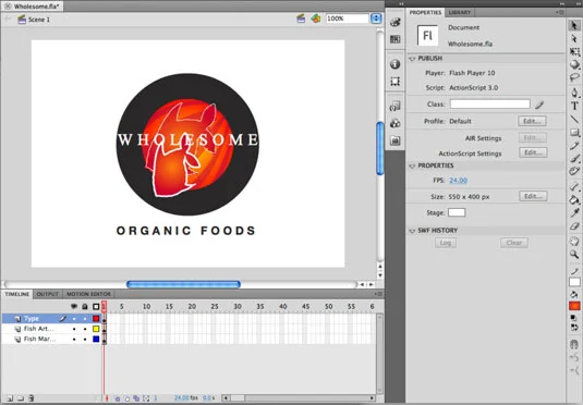 Slik importerer du Photoshop- og Illustrator-filer til Adobe Flash CS6