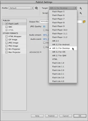 Hvordan publisere en AIR-applikasjon i Adobe Flash CS6