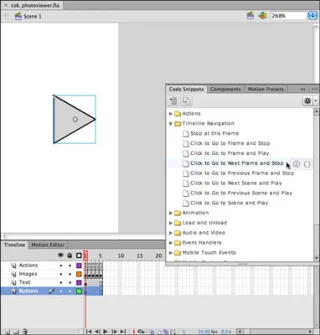 Hvordan lage forrige og neste knapper i Adobe Flash CS6
