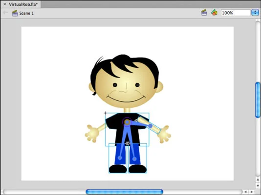 Hvordan lage inverse kinematikkposisjoner og animasjon i Adobe Flash CS6
