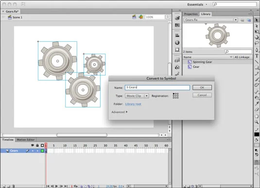 Kā apvienot filmu klipus programmā Adobe Flash CS6