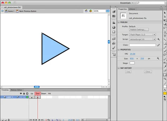 Hvordan lage knappesymboler i Adobe Flash CS6