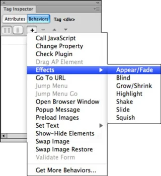 Kā lietot uzvedību ar kastēm programmā Adobe Dreamweaver CS6