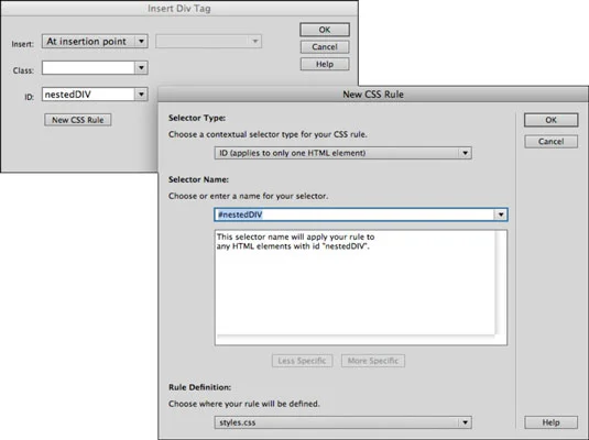 Hvordan lage relativt posisjonerte DIV-er i Adobe Dreamweaver CS6