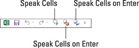 Уклоните грешке са текстом у говор у програму Екцел 2013