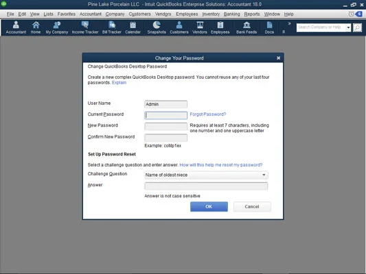 Adatainak bizalmas kezelése a QuickBooks 2018-ban