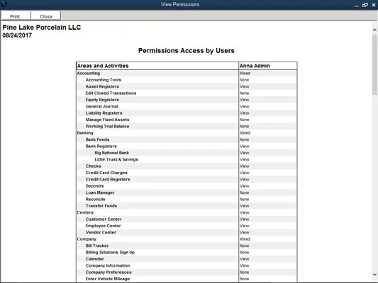Felhasználók hozzáadása a QuickBooks 2018 Enterprise Solutions programhoz