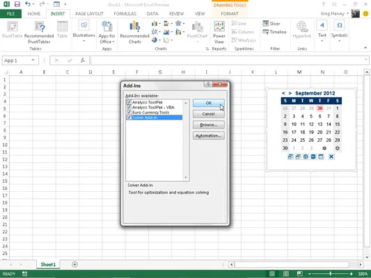 Kā ielādēt Excel 2013 pievienojumprogrammas