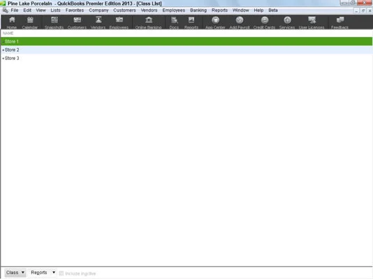 Hogyan állítsunk be osztályokat a QuickBooks 2013-ban