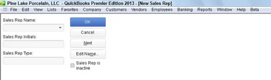 Állítsa be a profillistákat a QuickBooks 2013-ban
